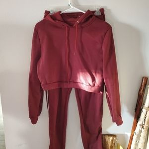 Shein track suit set hoodie and track pants